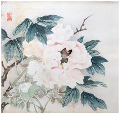 Peony and Butterfly by Nagamachi Chikuseki