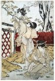 Picking Persimmons by Utamaro