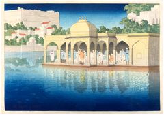 Prayers at Sunset by Charles Bartlett Pre Earthquake