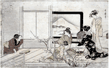 Preparing Food for a Nightingale by Kitagawa Utamaro