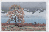 Rain at Lake Matsue by Kawase Hasui