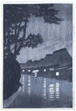 Rain at Maekawa by Kawase Hasui