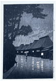 Rain at Maekawa by Kawase Hasui