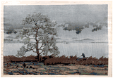 Rain on Lake Matsue by Kawase Hasui