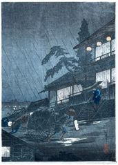 Rainy Night at Kiridoshi by Shotei