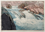 Rapids on the Nakabusa River by Hiroshi Yoshida