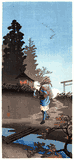 Returning Woman in an Autumn Evening by Shotei