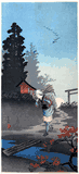 Returning Woman in an Autumn Evening by Takahashi Shotei