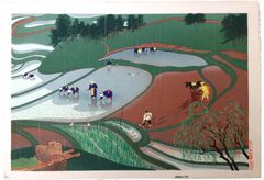 Rice Paddy by Ono Bakufu