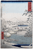 Riverbank at Sukiya in Edo by Ando Hiroshige