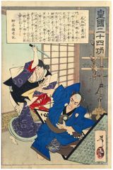 Rokusuke the Farmer of Keyamura Village by Yoshitoshi