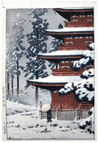 Saishoin Temple in Snow by Kawase Hasui