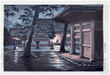 Sengakuji Temple at Takanawa by Tsuchiya Koitsu