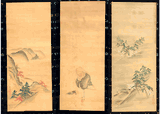 Set of 3 Hand Painting by Maruyama Okyo