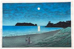 Shichiri Beach in Soshu by Kawase Hasui