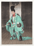 Shigiyama in Green Robe by Elisabeth Keith