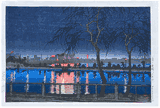Shinobazu Pond at Night by Kawase Hasui