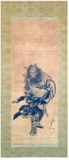 Shoki The Demon Queller Paper on Scroll by Hokusai