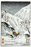 Packhorse in Snow by Takahashi Shotei