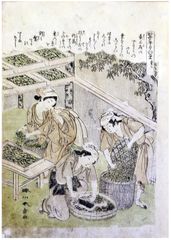 Silkworm Cultivation #3 by Katsukawa Shunsho