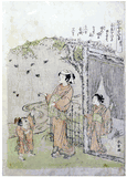 Silkworm Cultivation #8 by Katsukawa Shunsho
