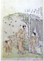 Silkworm Cultivation #8 by Katsukawa Shunsho