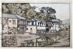 Small Town in Chugoku by Hiroshi Yoshida