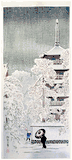 Snow at Asakusa by Shotei