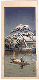 Snow at Funabori by Kawase Hasui 