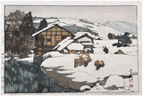 Snow at Kashiwabara by Hiroshi Yoshida