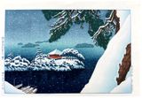 Snow at Matsushima Godaido by Gihachiro Okuyama