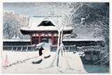 Snow at Shiba Park by Kawase Hasui 1st Ed.