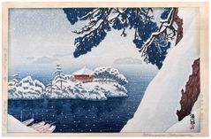 Snow in Matsushima by Gihachiro Okuyama