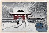 Snow in Shiba Park by Kawase Hasui 1st Ed.