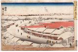 Snowy Morning in the Yoshiwara by Ando Hiroshige