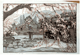Spring in a Hot Spring by Hiroshi Yoshida