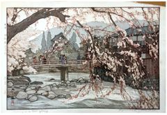 Spring in a Hot Spring by Hiroshi Yoshida