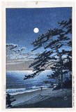 Spring Moon at Ninomiya by Kawase Hasui