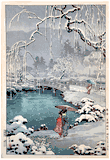 Spring Snow at Maruyama by Tsuchiya Koitsu 1st Ed.