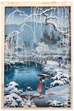 Spring Snow at Maruyama by Tsuchiya Koitsu Pre WWII