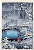 Spring Snow at Maruyama by Tsuchiya Koitsu
