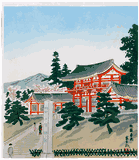 Springcolors at Gion by Tomikichiro Tokuriki