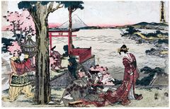 Storehouse of Loyal Retainers Act I by Hokusai