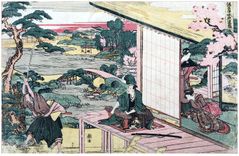 Storehouse of Loyal Retainers Act II by Hokusai
