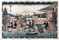 Storehouse of Loyal Retainers Act II Nidamne by Ando Hiroshige