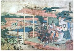 Storehouse of Loyal Retainers Act VI by Hokusai