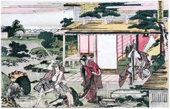 Storehouse of Loyal Retainers Act VII by Hokusai