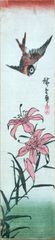 Swallow and Lily by Ando Hiroshige