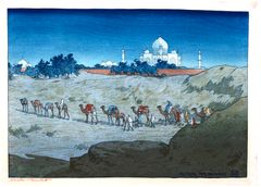 Taj Mahal from the Desert by Charles Bartlett Pre Earthquake