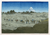 Taj Mahal from the Desert by Charles Bartlett